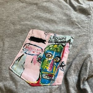 Jean-Michel Basquiat Gray T-Shirt